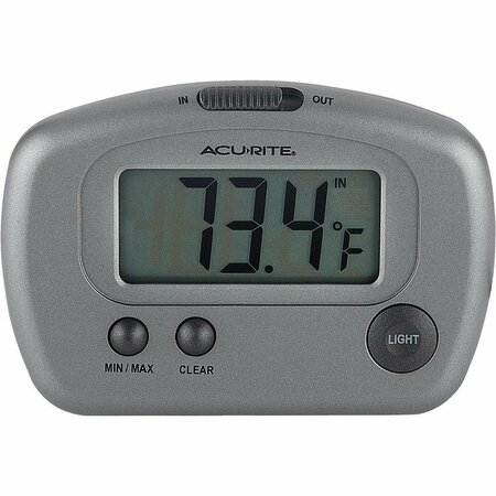 ACURITE 2-3/4in. W x 3-1/8in. H Plastic Digital Indoor & Outdoor Thermometer 00888A3